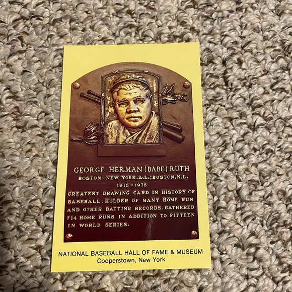 8 Postcards Baseball Hall of Fame Cooperstown NY Plaques - Picture 5 of 9